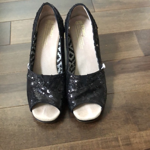Toms sparkly wedges - Picture 2 of 4